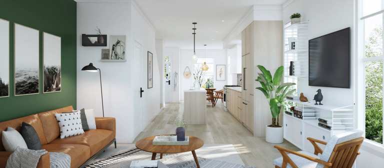 Rendering of Toppen Ridge Living area