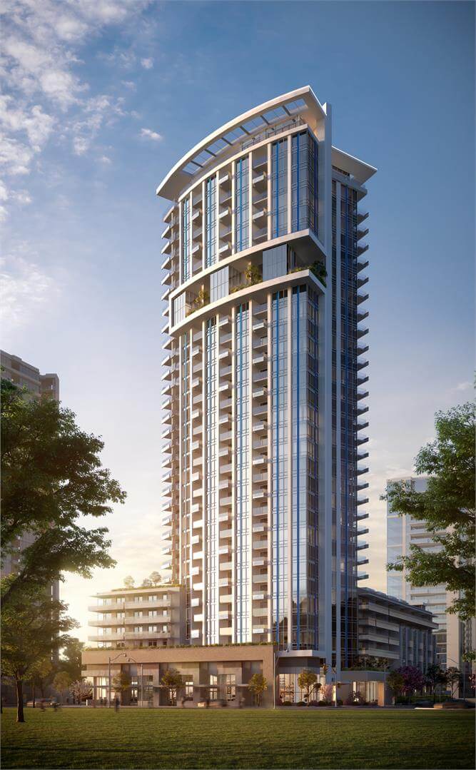 Rendering of Apex 32-storey high-rise