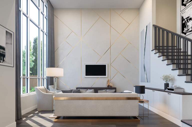 Manoir Living Room in Richmond Townhouse