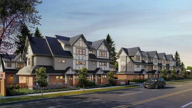 Diamond Steveston Townhouse development design in Richmond