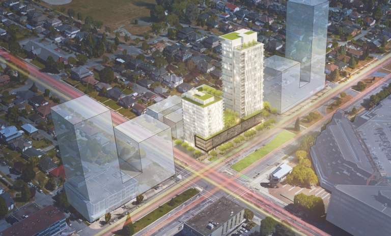 Vancouver East new development front view of building