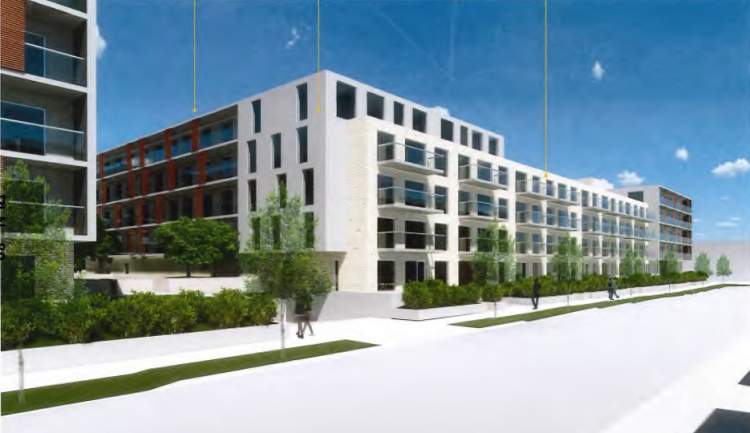 Building design of new development in Richmond called 9080 Odlin Road