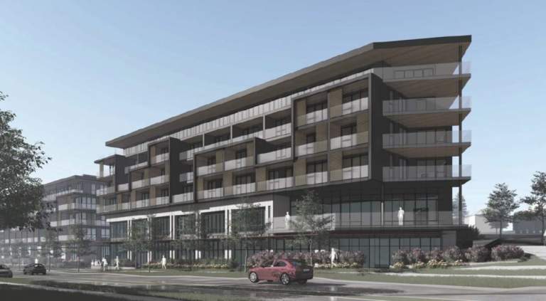 New Condo Development in North Vancouver photo of front view of building