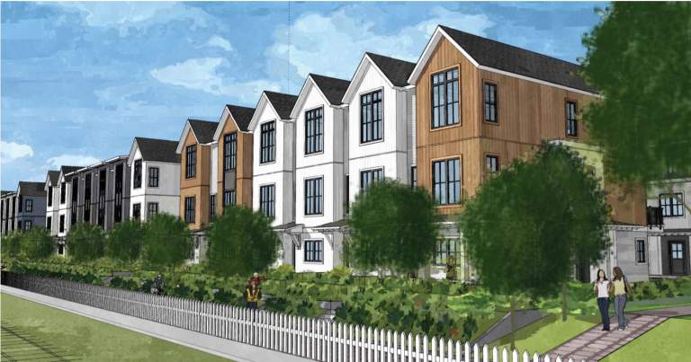 Rendering of Portside new development in downtown New Westminster