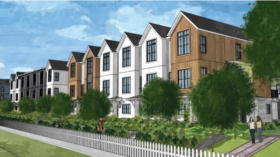 Rendering of Portside new development in downtown New Westminster