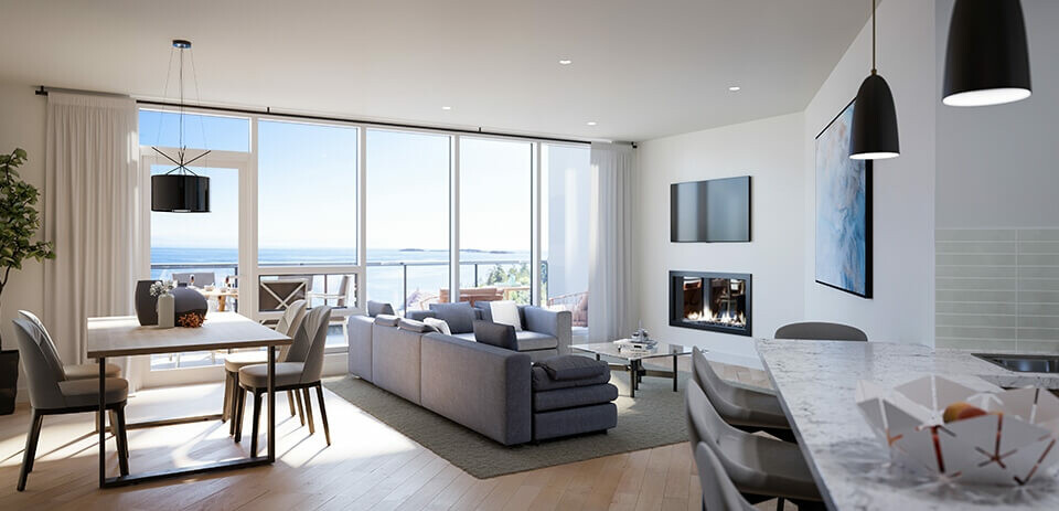 Rendering of the The Westerly living area