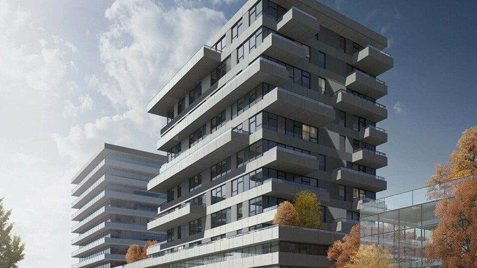 Rendering of new 11-storey high-rise on 8655 Granville St