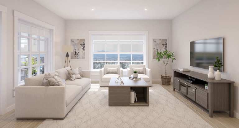 Rendering of Brickwater Living Room in Maple Ridge