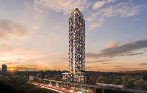 Rendering Of Highpoint At Twilight In Coquitlam