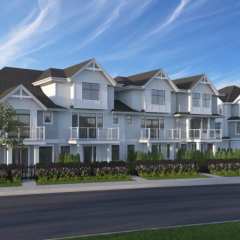 rendering of evergreen townhomes
