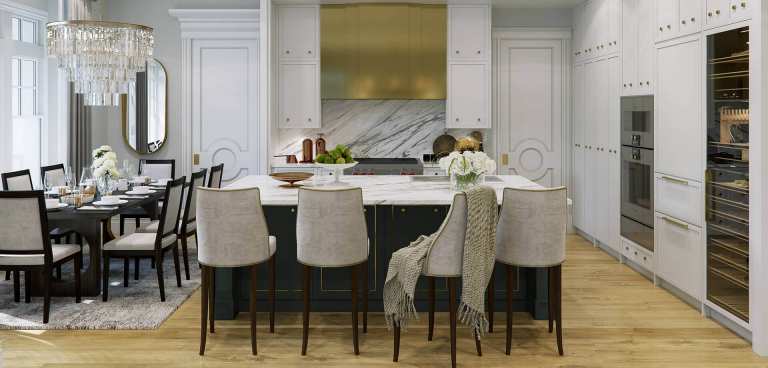 Rendering of mccleery and magee kitchen in Southlands