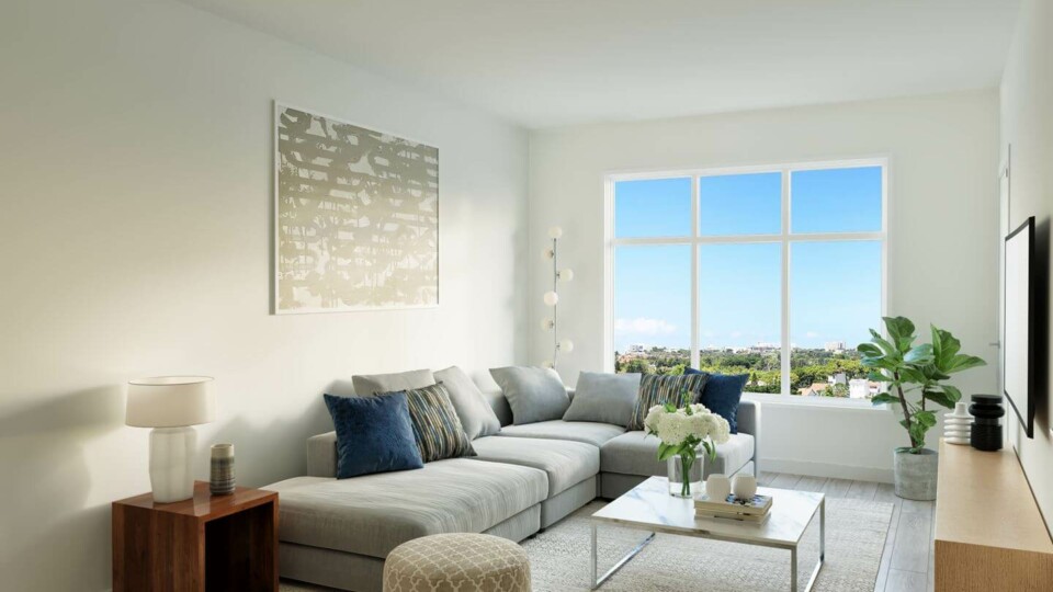 Rendering of Otto living area in Coquitlam