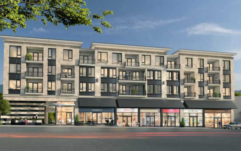 Rendering of 4-storey building - Siena at the heights