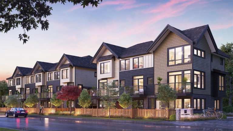 Rendering of Parc Thompson townhomes in Richmond BC