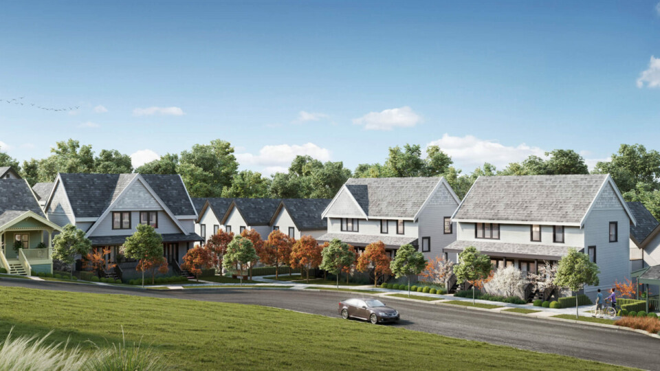 Rendering of Laval homes - Coquitlam new community