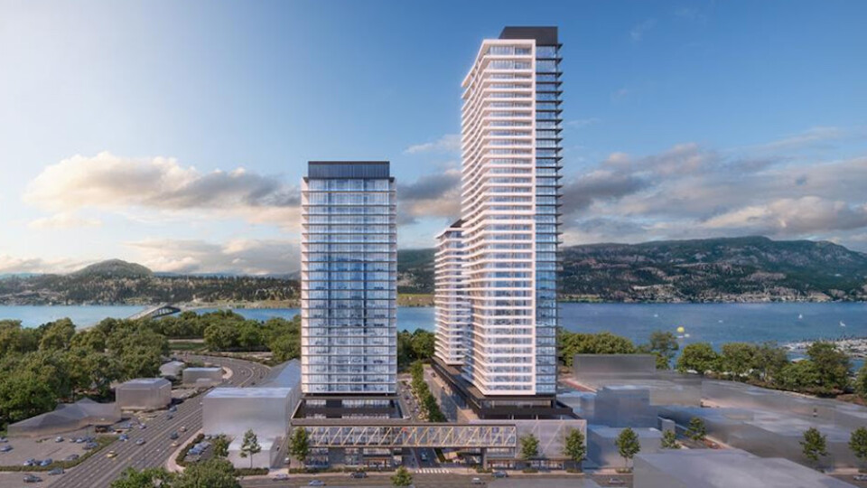 Rendering of 3 towers in Kelowna - Water Street By The Park Kelowna