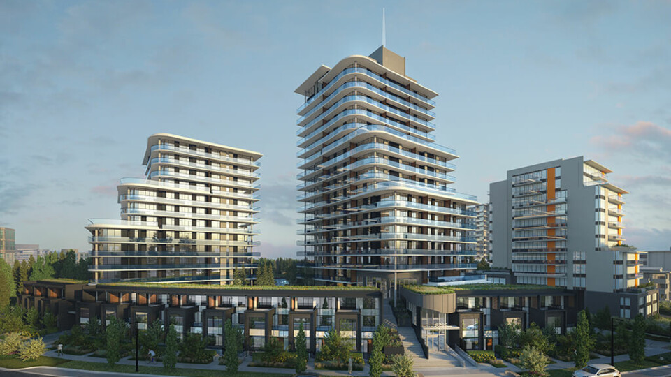 Rendering of Crescent Court towers