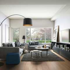 Rendering of The Trails living room