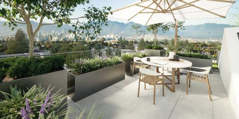 Rendering of La Menta Rooftop Patio