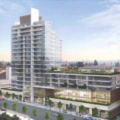 Rendering of Millennium Central Lonsdale 18-storey residential tower