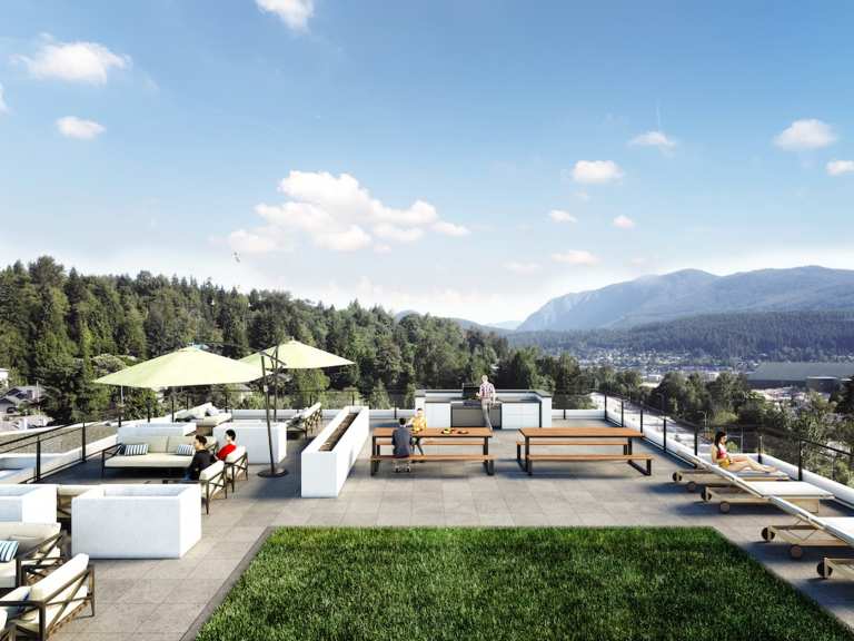 Rendering of Anchor 6-storey condo development rooftop patio