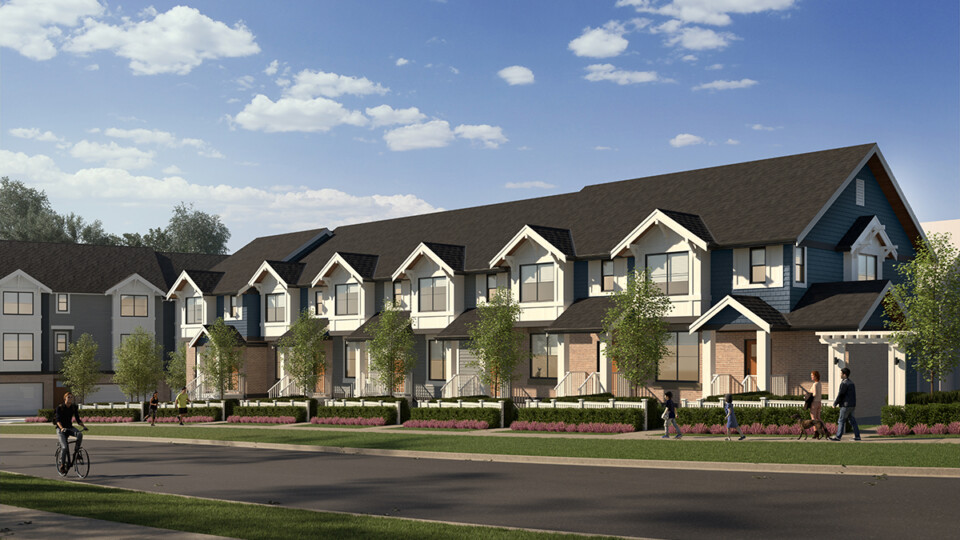 Rendering of Bell Green Park Townhomes