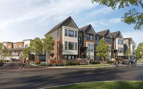 Rendering Of Acadia Townhomes In Chilliwack