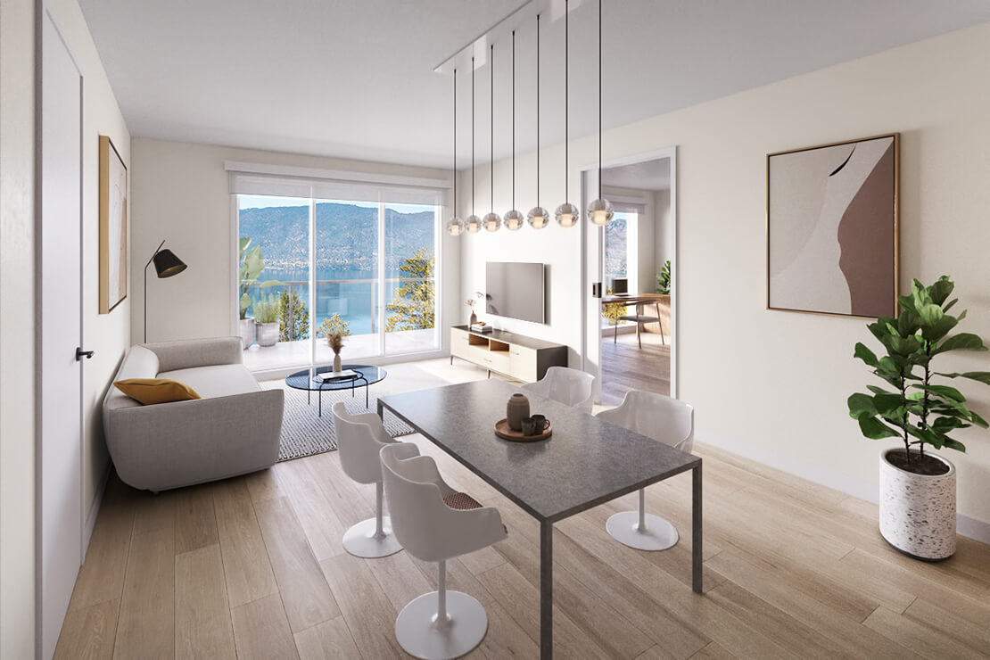 Rendering of Zara Living And Dining area