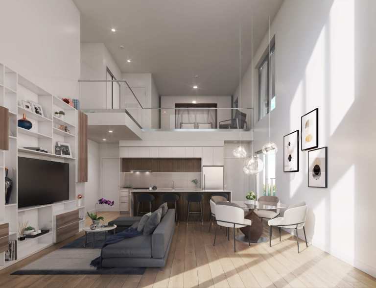 Rendering of Oslo Loft Interior