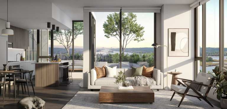 The rendering of The Keary Living Room