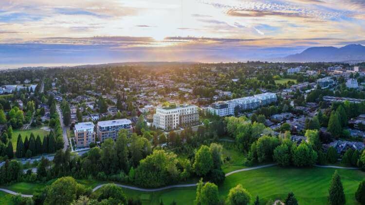 Rendering of Park Langara Vancouver Aerial
