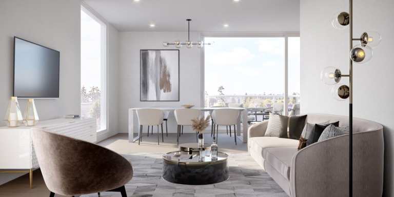 Rendering of The Proxima Victoria Living Room