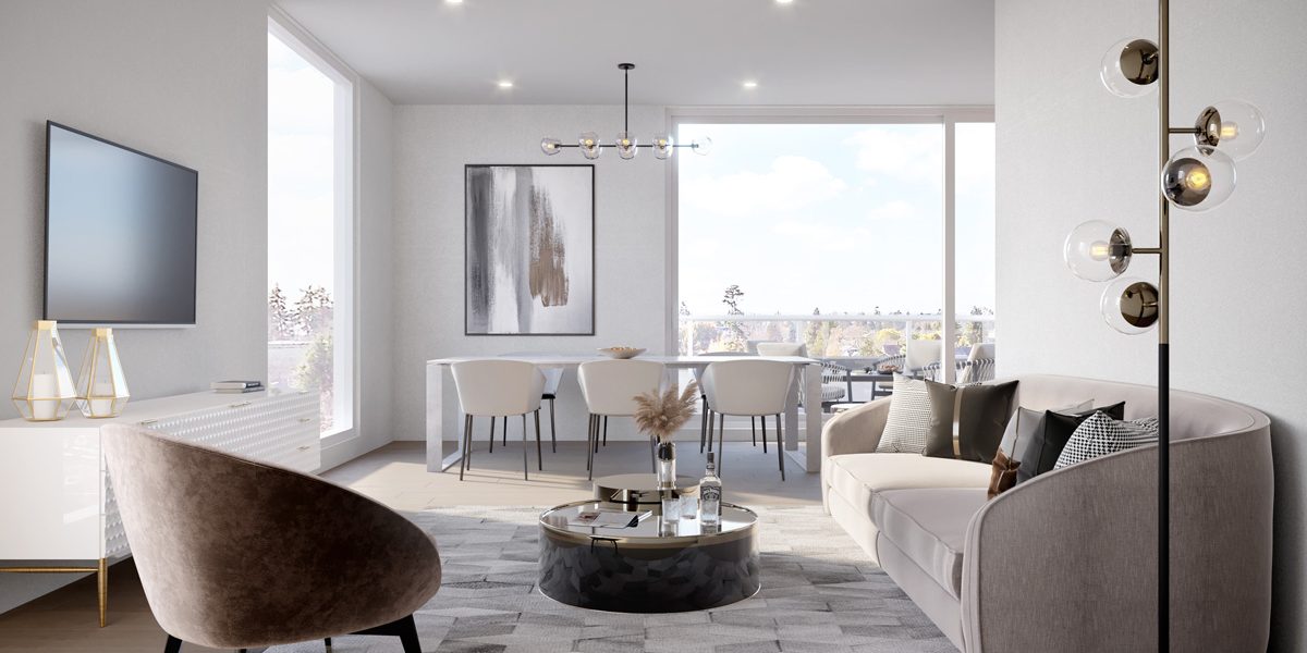 Rendering of The Proxima Living Room