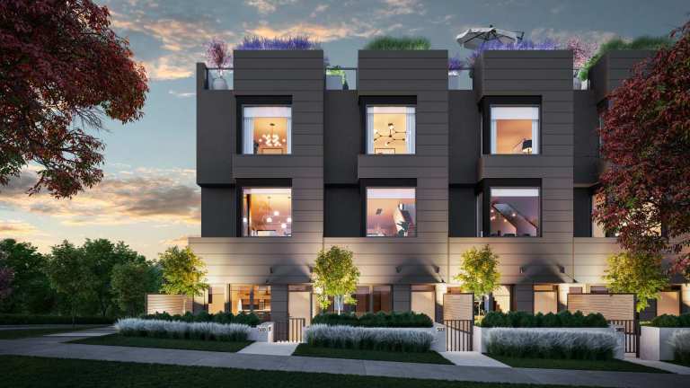 Rendering of Seasons Vancouver townhomes