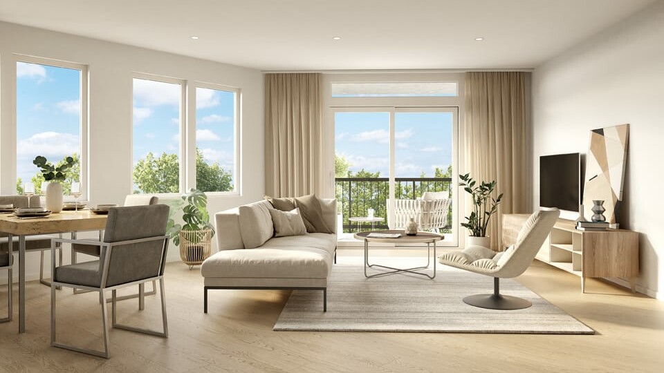 Rendering of Montvue Abbotsford Living Room