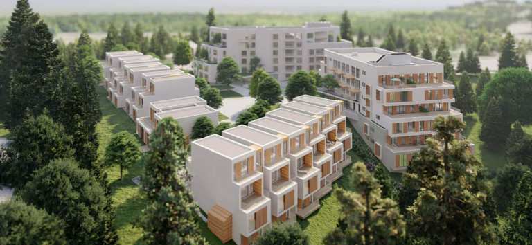 Rendering of Elysian Terraces Townhomes