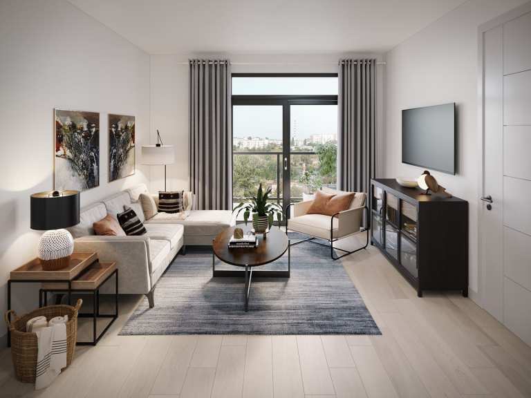 Rendering of Linc Living Room