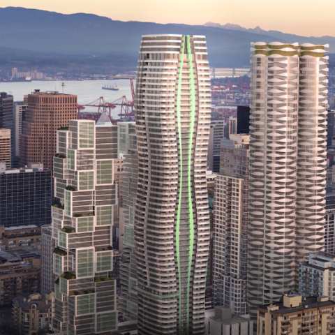 The Curv Condos In Downtown Vancouver