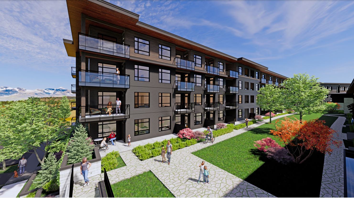 Rendering of MTN Village Phase 1 Courtyard