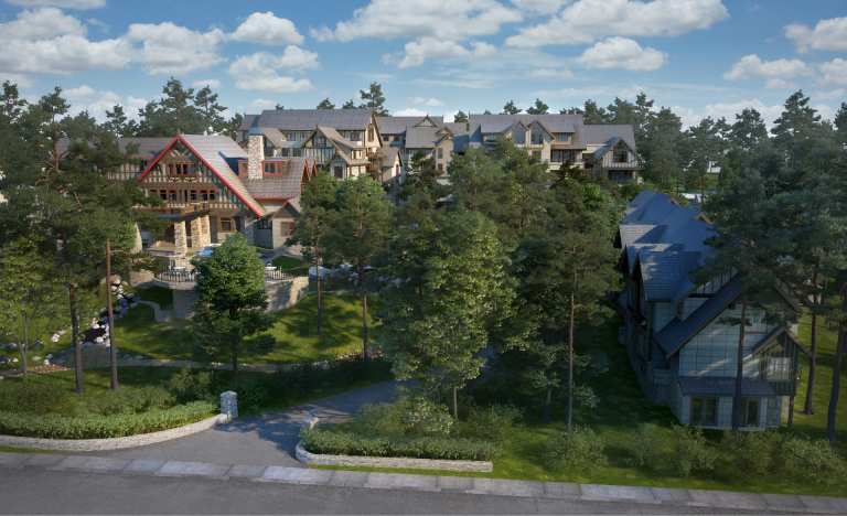 Rendering of Oakwoods Birdseye View