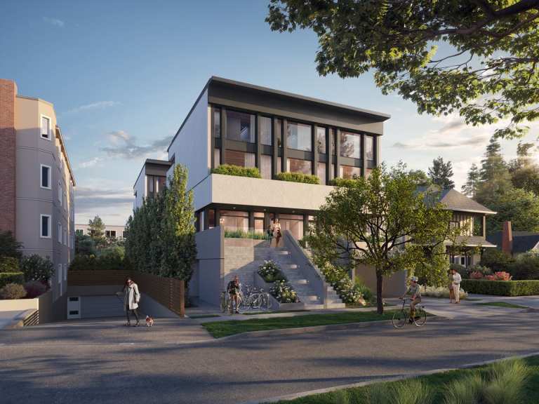 Rendering of Seven Townhomes