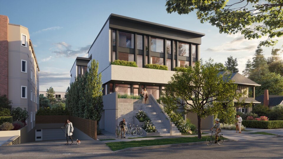 Rendering of Seven Townhomes