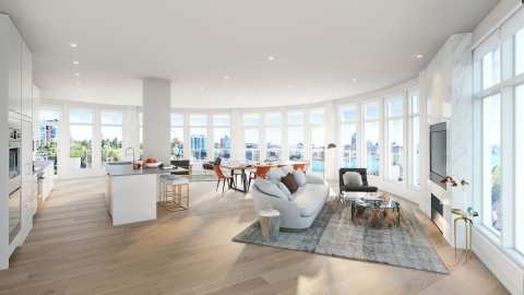 Rendering Of Westbay Quay Sapphire Living Area