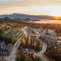 Terrayne Townhomes - aerial view at Burke Mountain