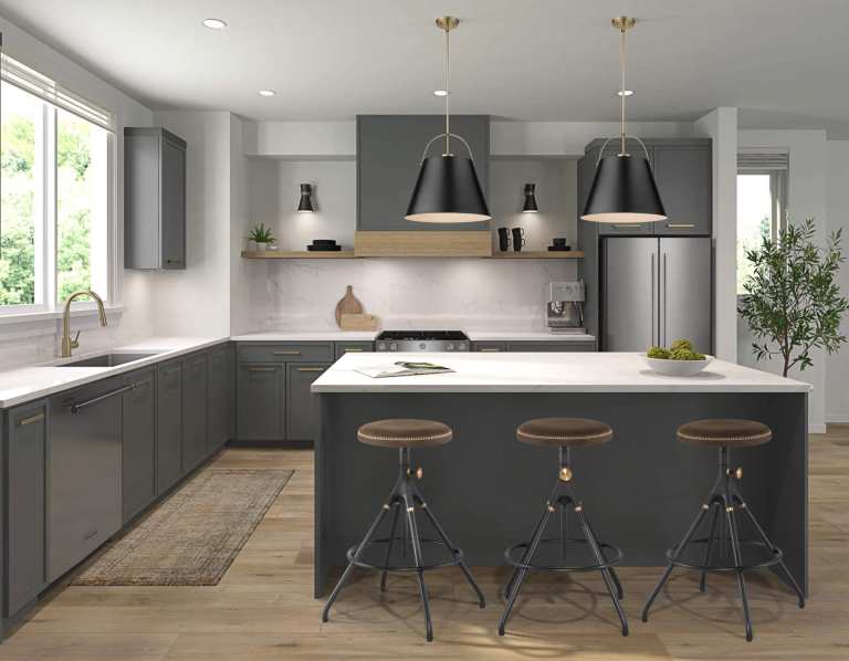 Roots Kitchen Grey Colour Scheme