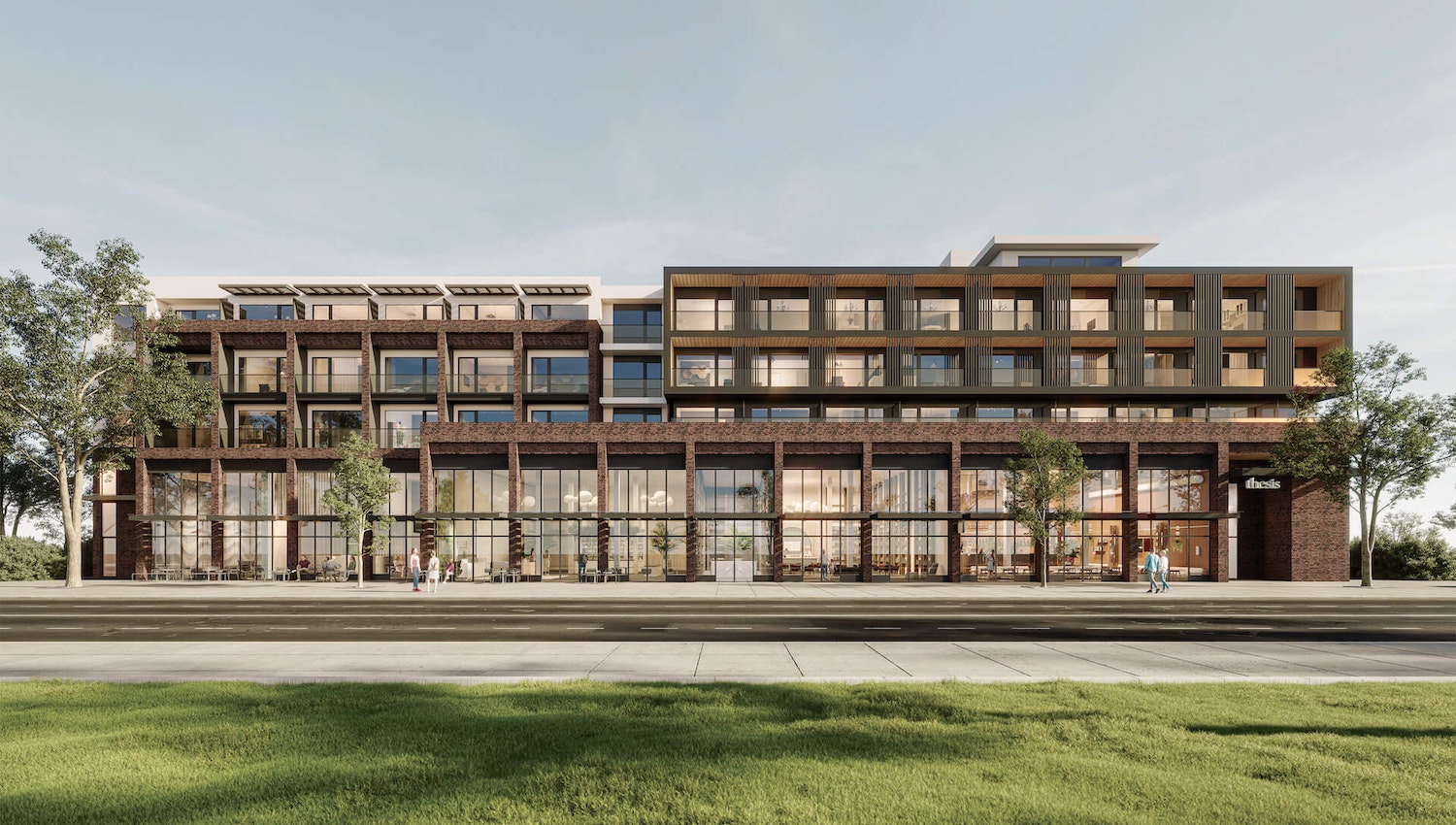 Rendering of Thesis Condos