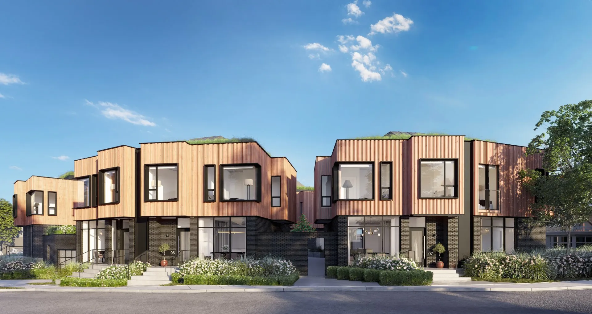 Eight Featured townhomes