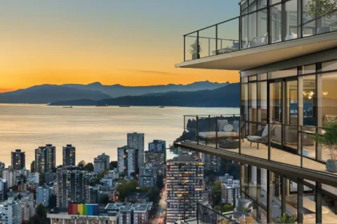 Monogram Living Vancouver Sunset Views from balcony