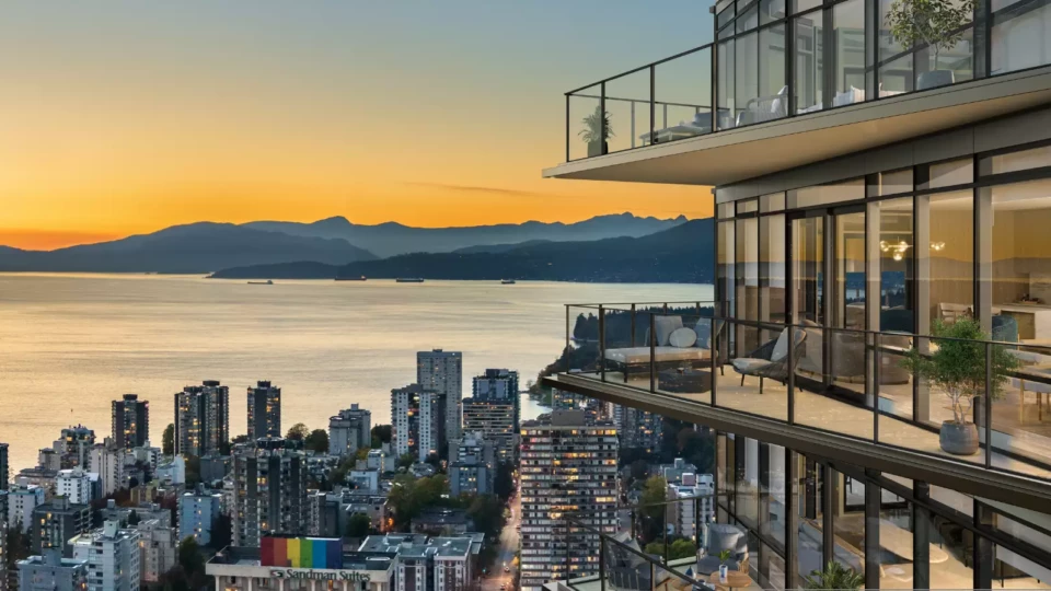 Monogram Living Vancouver Sunset Views from balcony