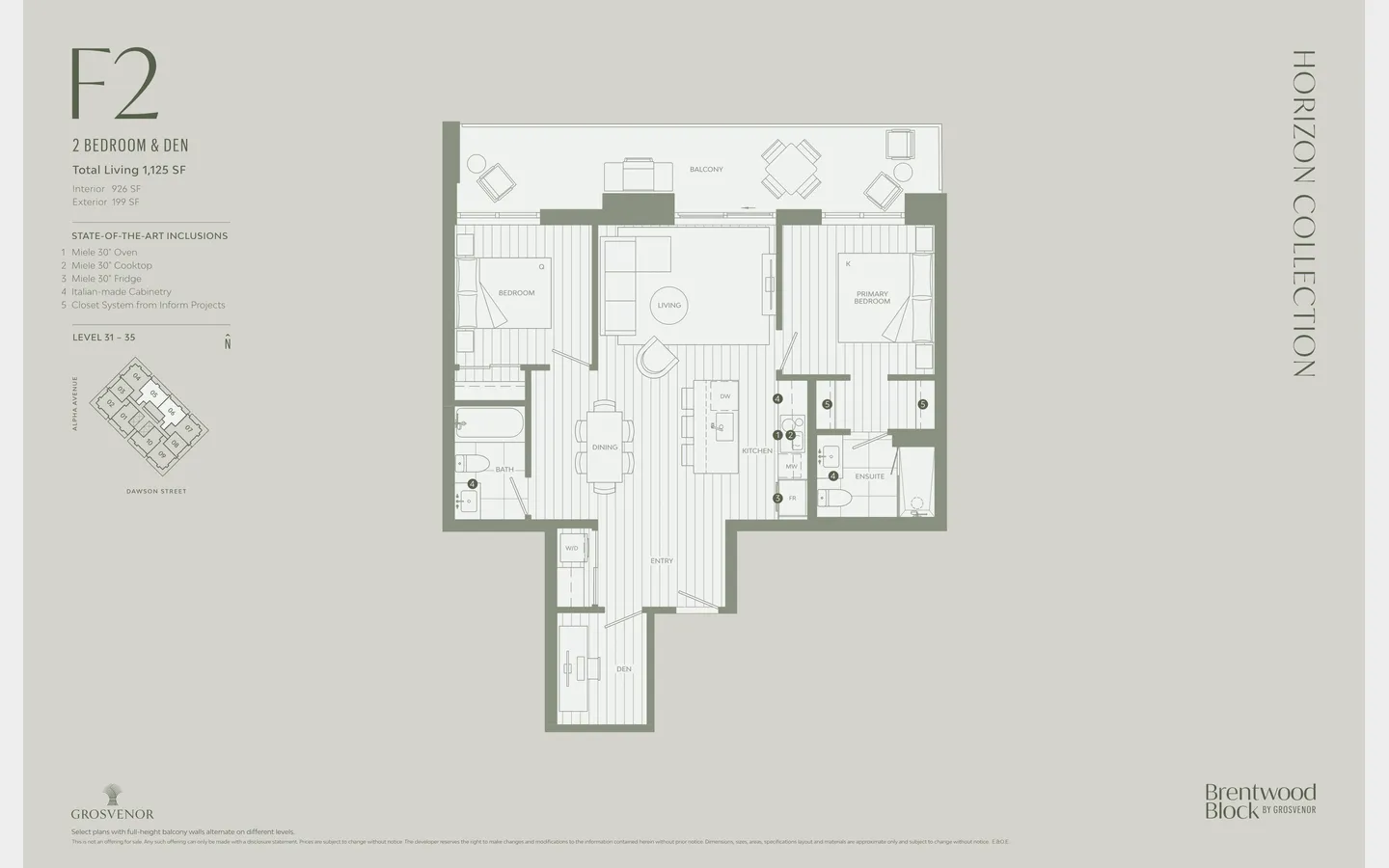 The Residences at Brentwood Block Floor Plan